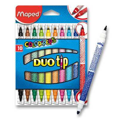 Dětské fixy Maped Color´Peps Duo Tip - 10 barev