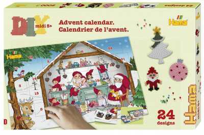 Hama Midi - Velká dárková sada -  Adventní kalendář