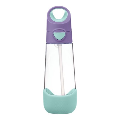 Lahev na pití s brčkem 600 ml - lilac pop