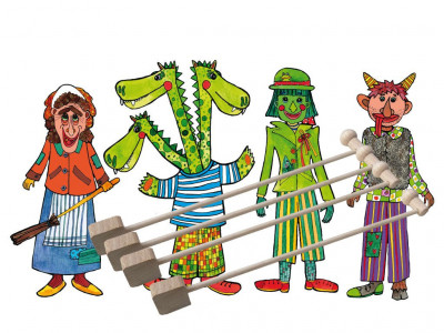 Marionetino -  Loutky s tyčkami - Strašidla