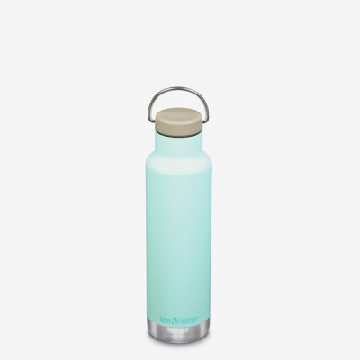 Nerezová termolahev Klean Kanteen Insulated Classic w/Loop Cap - blue tint 592 ml