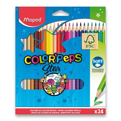 Pastelky Maped Color'Peps - 24 barev