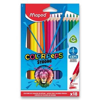 Pastelky Maped Color'Peps Strong - 18 barev