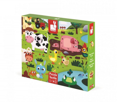 Puzzle hmatové - Zvířátka na farmě - 20 ks