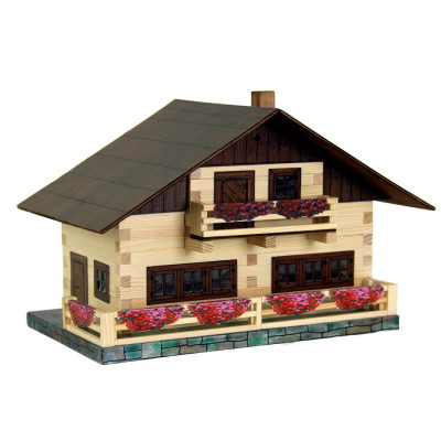 Walachia - Dřevěná slepovací stavebnice Alpský dům - 195 ks