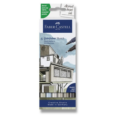 Popisovač Faber-Castell Goldfaber Sketch Dual Marker Architecture