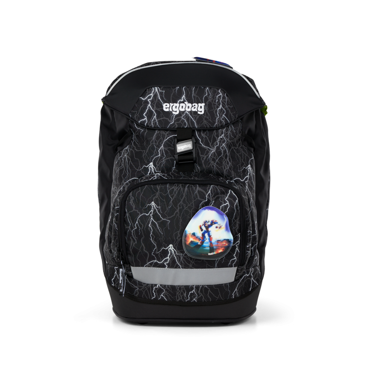 Školní batoh Ergobag prime - Black reflexní