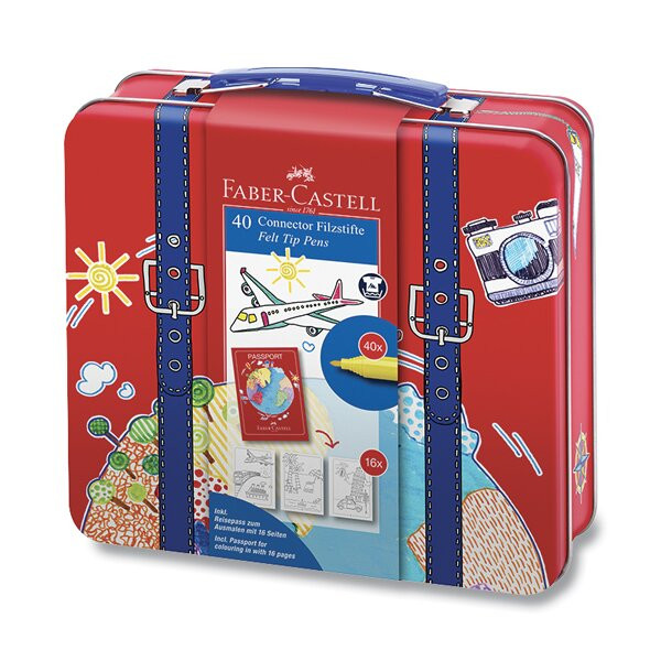 Dětské fixy Faber-Castell Connector v kufříku
