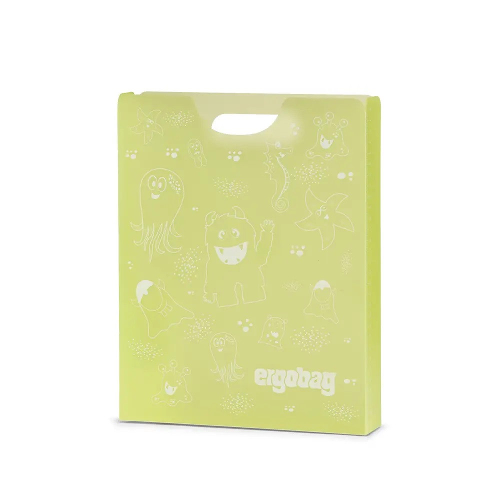 Plastové desky na sešity Ergobag - Monster Yellow