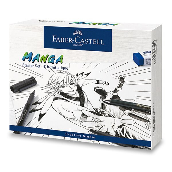 Popisovače Faber-Castell Pitt Artist Pen Manga  - 19 ks