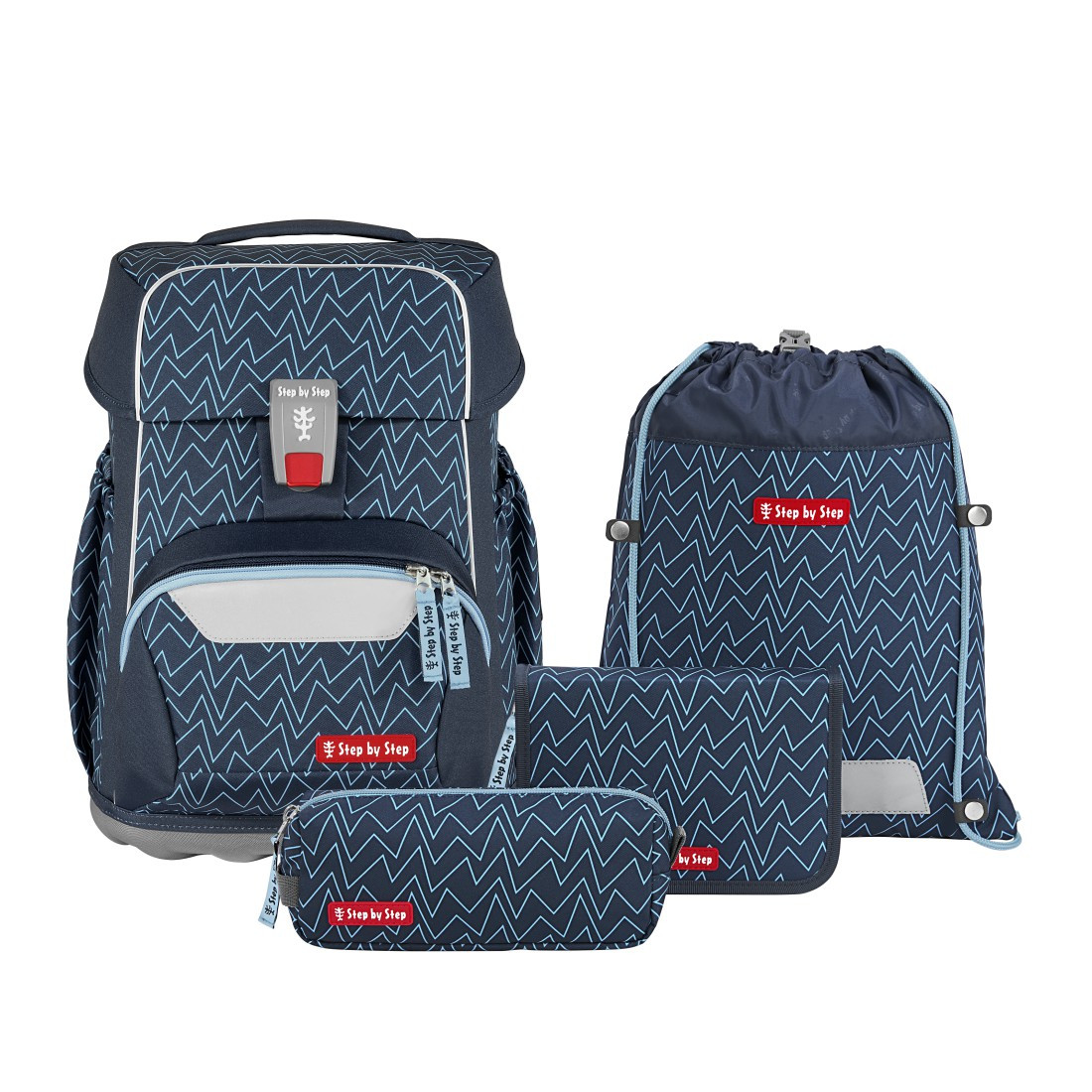 Školní aktovka Step by Step – 4dílný set