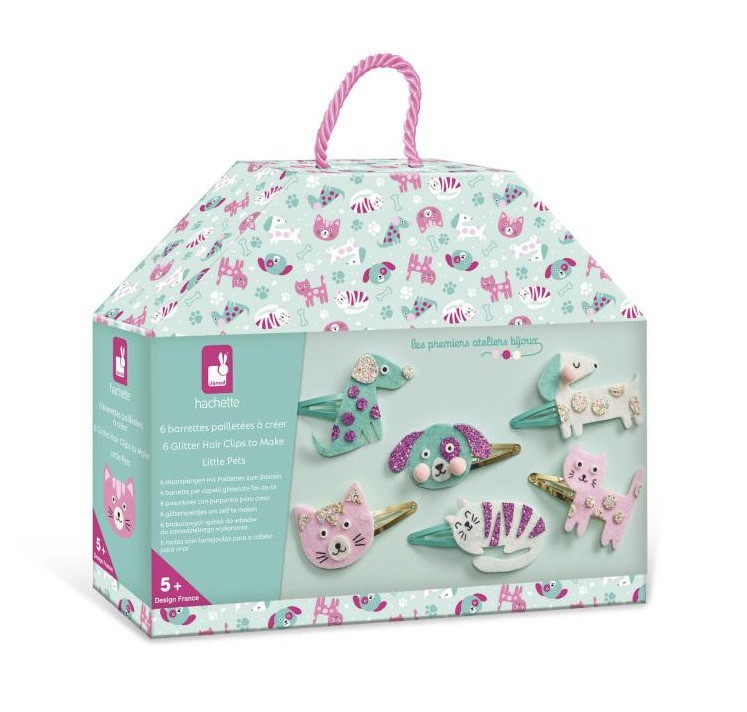 Dětský ateliér - šperkařská dílna - sponky do vlasů - domácí mazlíčci