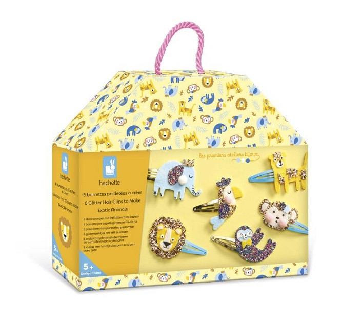 Dětský ateliér - šperkařská dílna - sponky do vlasů - exotická zvířata