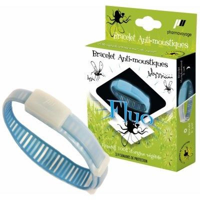 Fluorescenční repelentní náramek - modrá