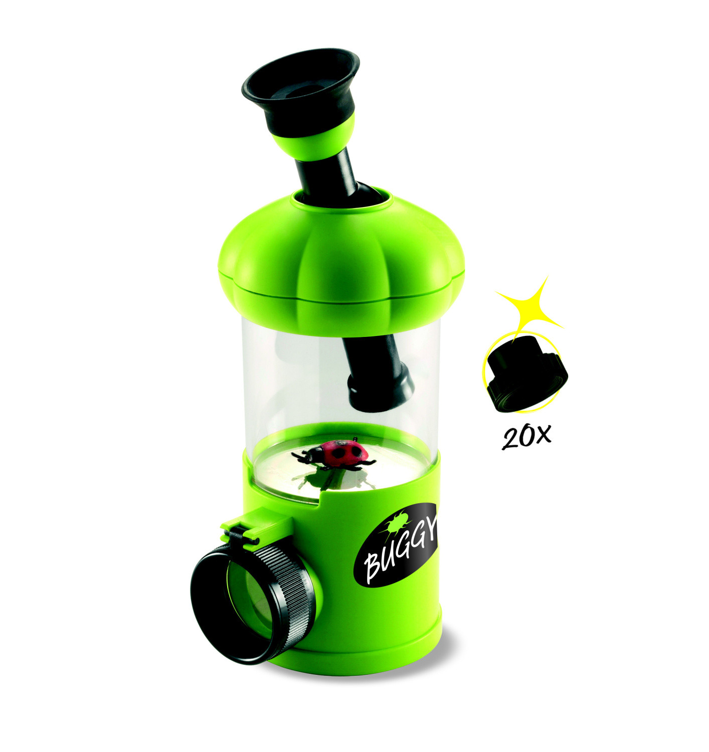 Navir - kelímek na pozorování hmyzu s mikroskopem - tři možnosti pozorování