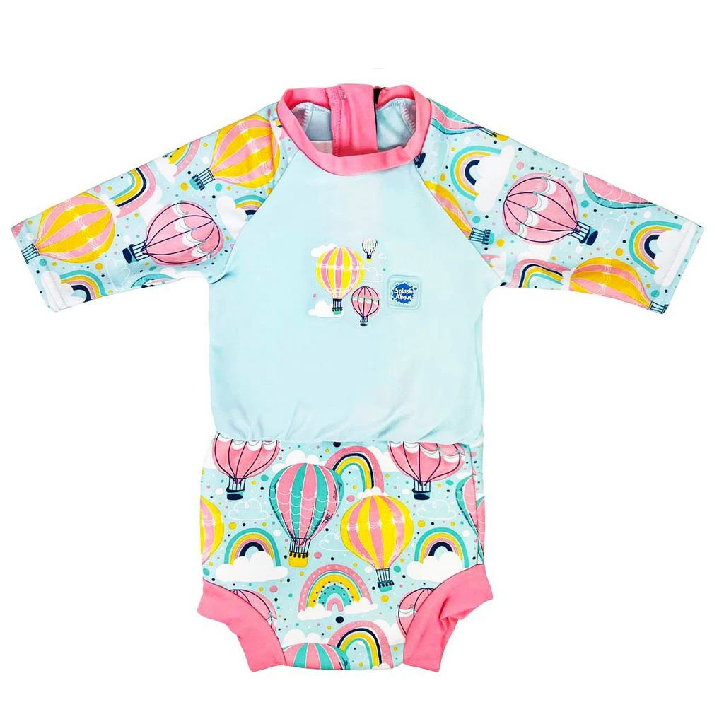 Plavky Happy Nappy UV obleček 3/4 rukáv Up & Away XL (12-24 měs.)