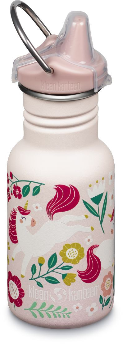 Dětská nerezová lahev Klean Kanteen Kid Classic Narrow w/Sippy Cap - Unicorns 355 ml