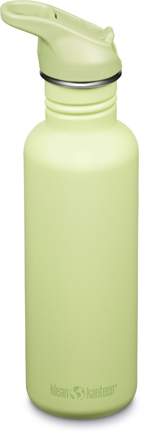 Nerezová lahev Klean Kanteen Classic 27oz (w/Flip Seal Sport Cap) - shadow lime 800 ml