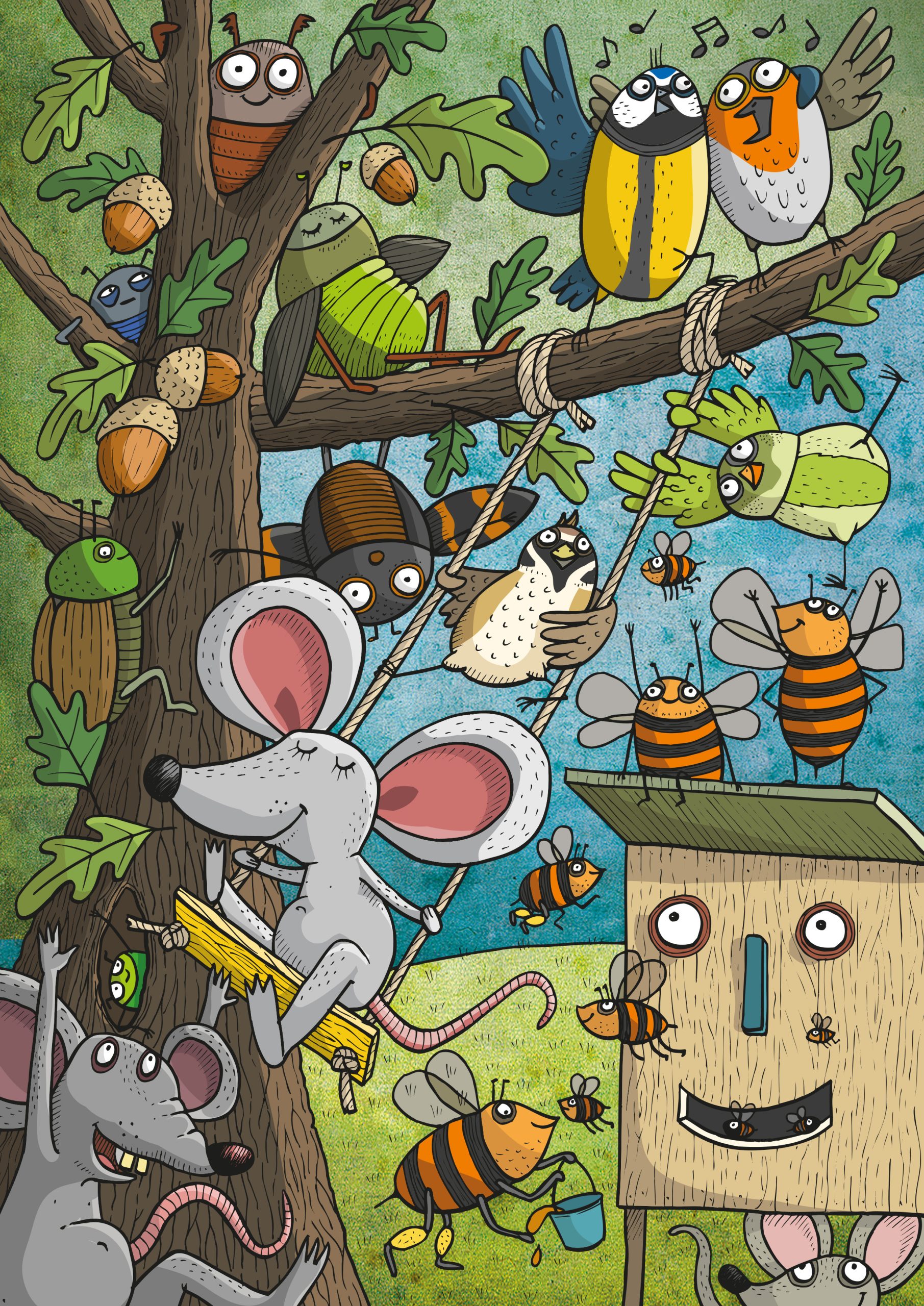 Skládací pohledy -  Lesní hrátky