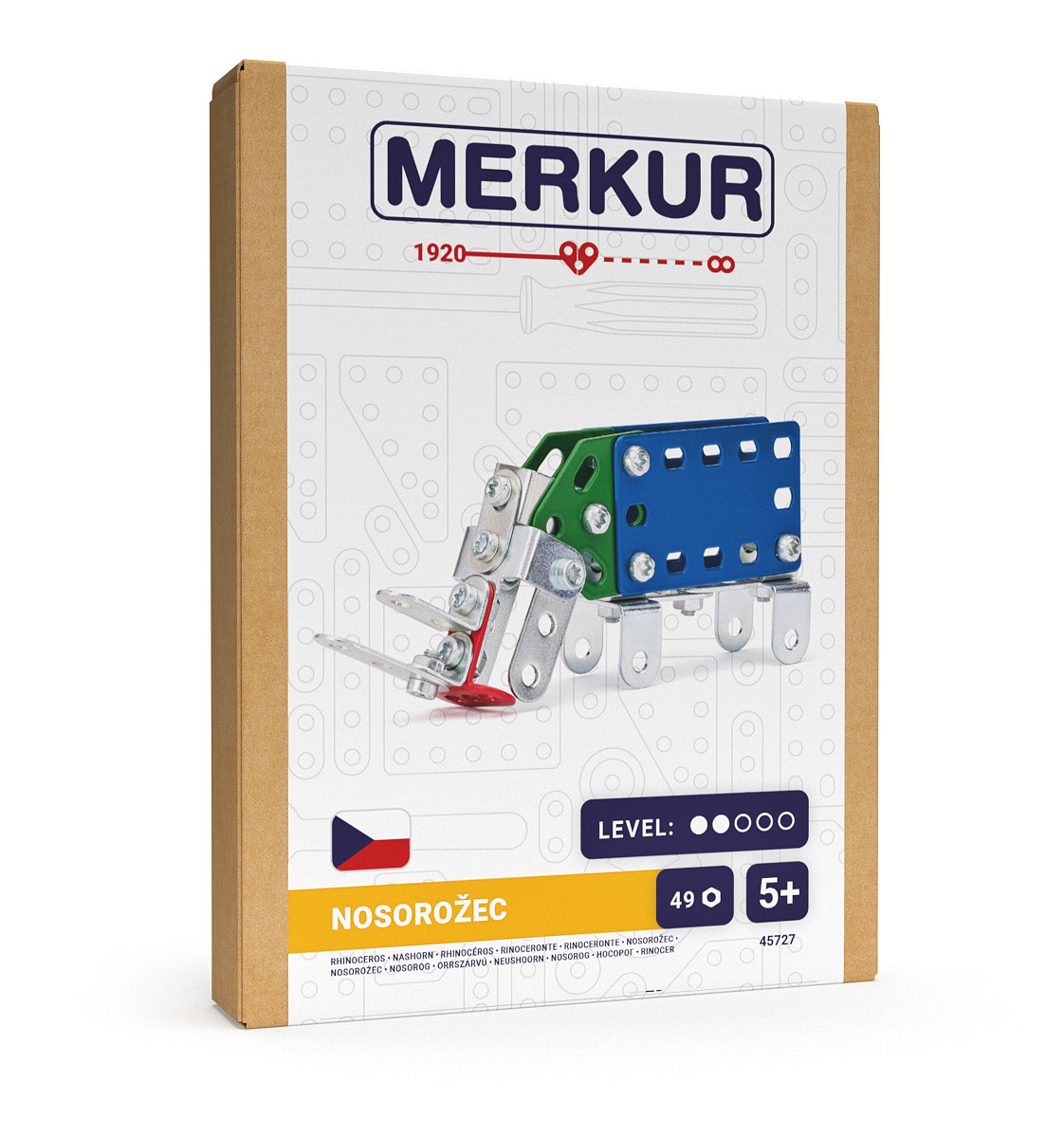 Merkur mini ZOO - nosorožec - 49 ks