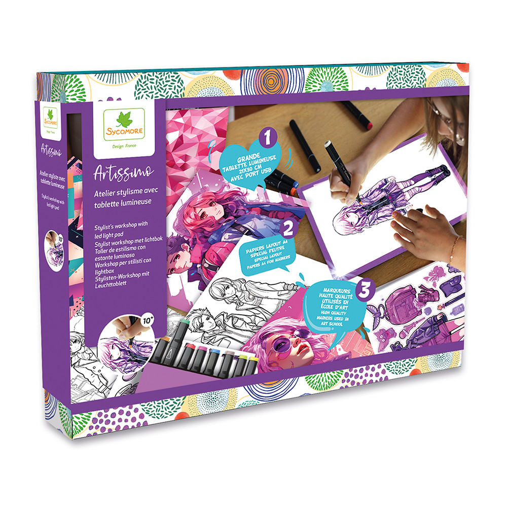 Artissimo - XXL návrhářská dílna s LED světelnou podložkou - trendy outfity