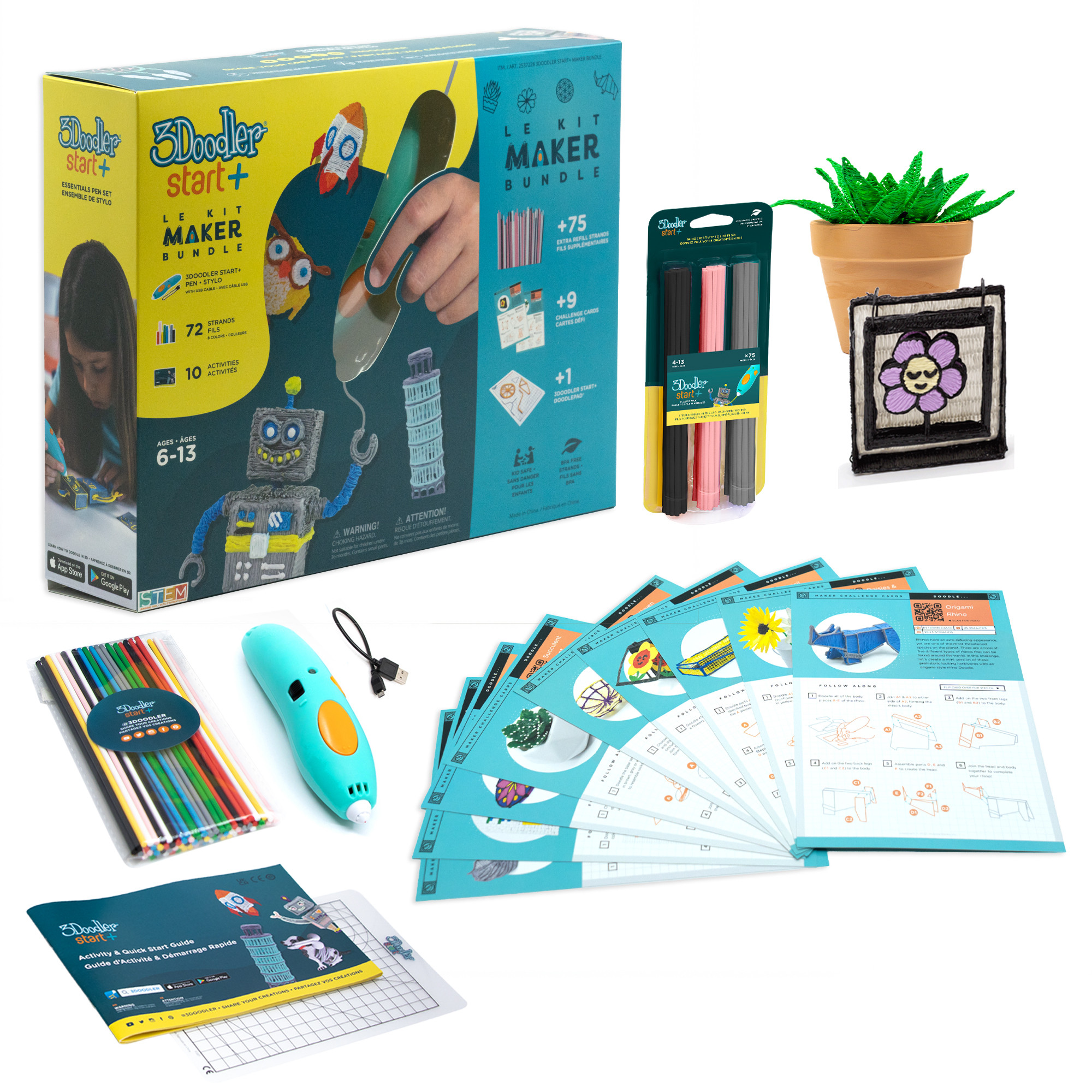 3Doodler 3D Pero Start+ Bundle - 147 náplní