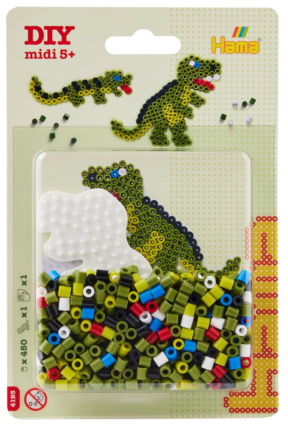 Hama Midi - Korálkový set - dinosaurus - 450 ks