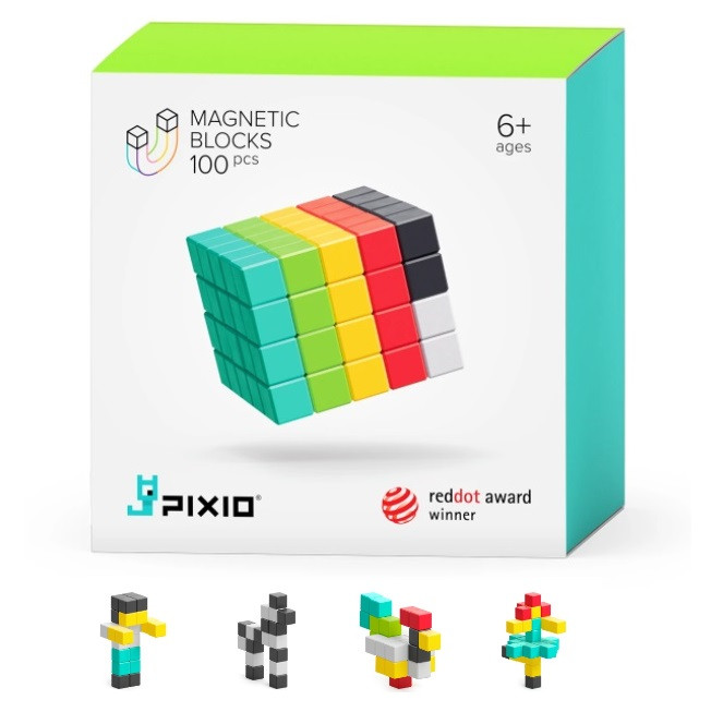 PIXIO magnetická stavebnice - 100 ks