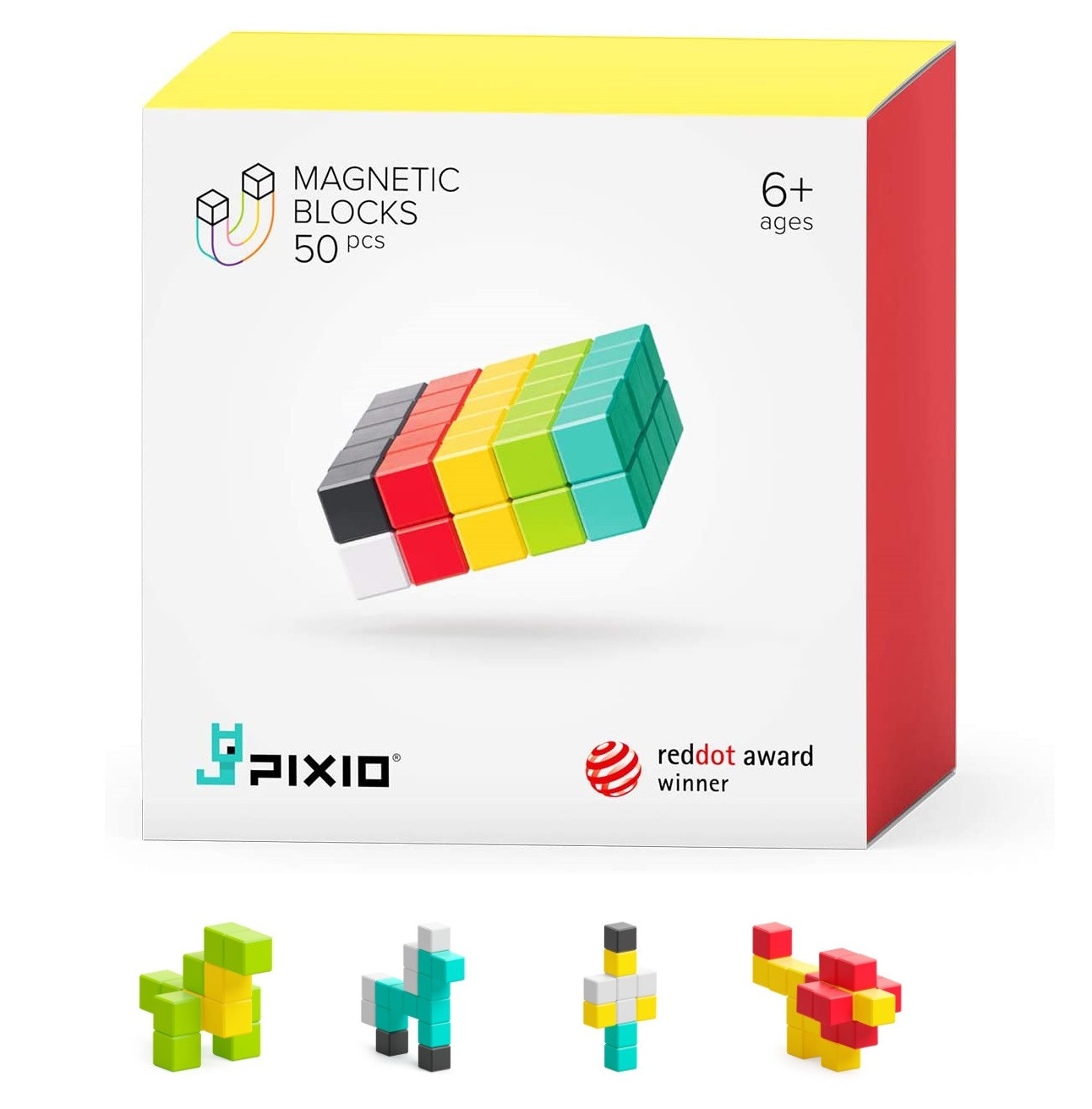 PIXIO magnetická stavebnice - 50 ks