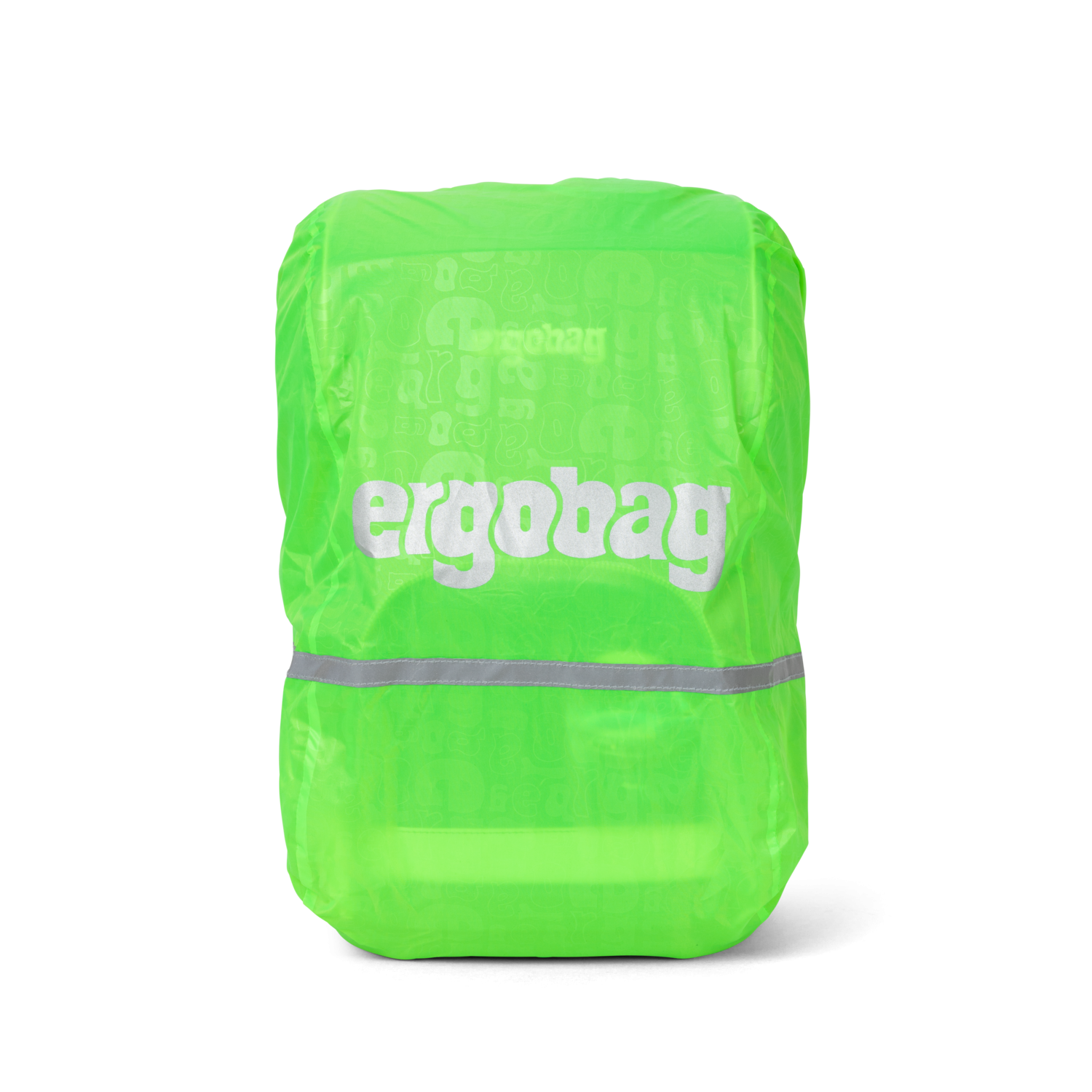 Pláštěnka zelená Ergobag - fluorescenční a reflexní