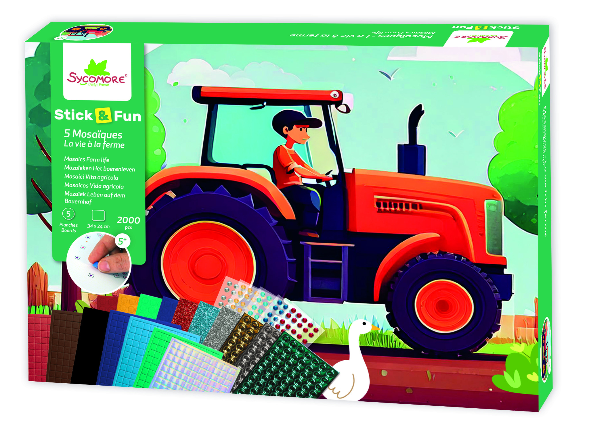 Stick & Fun - XL mozaika - život na farmě