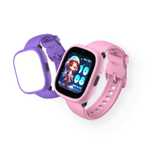 Dětské smart hodinky Kiddoboo x Lagenio WatchMe 4G Pink/Purple