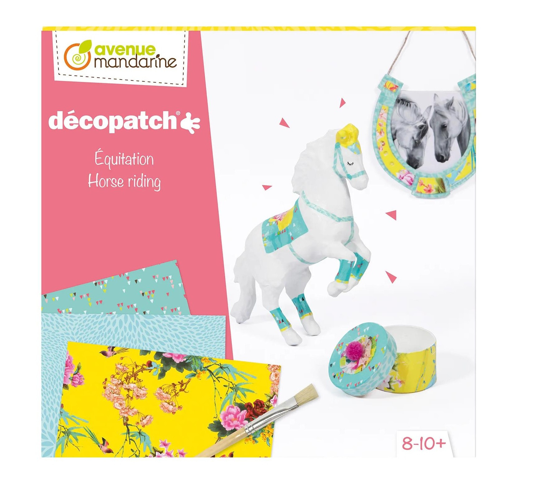 Kreativní sada - ubrousková technika decoupage - Kůň