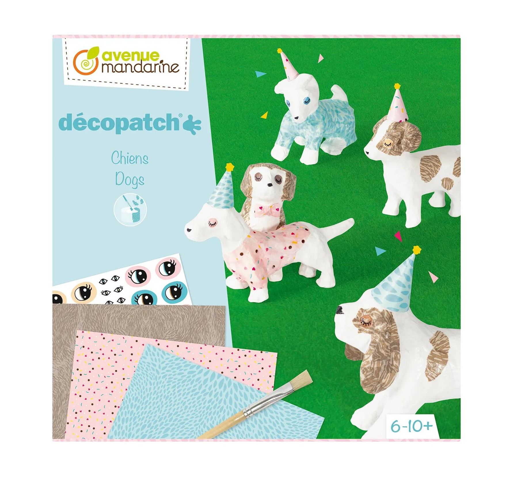 Kreativní sada - ubrousková technika decoupage – Pes