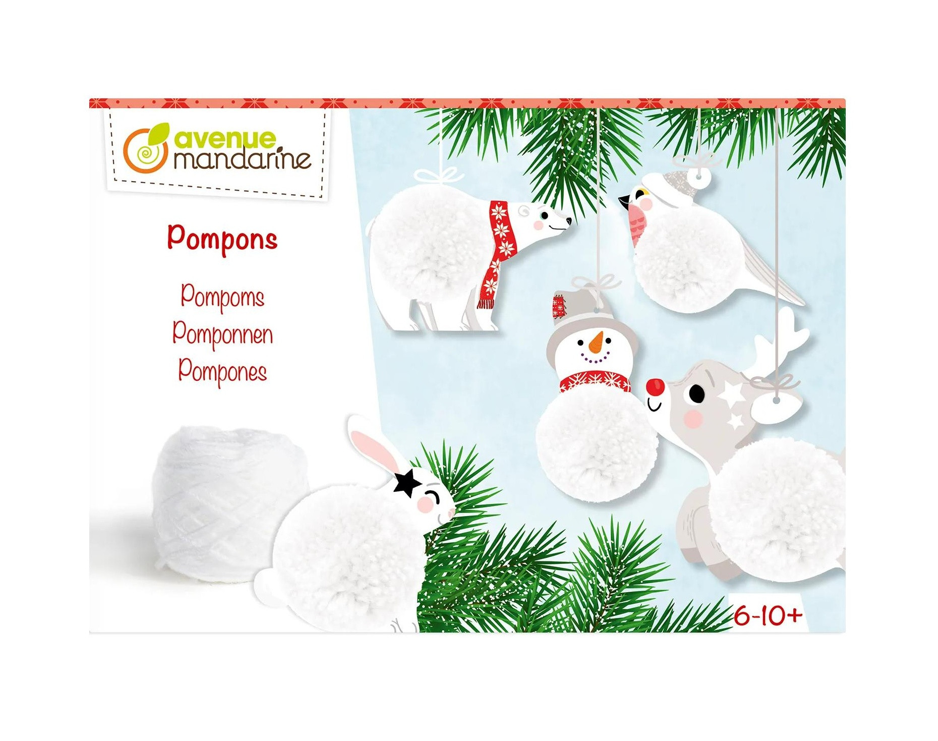 Kreativní sada – vánoční tvoření z bambulek