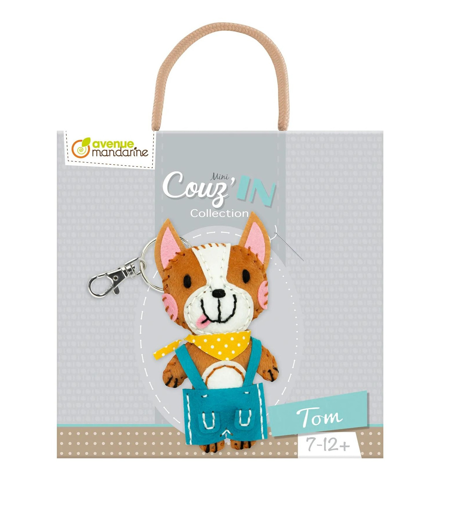 Kreavitní sada - přívěsek k ušití pejsek Tom