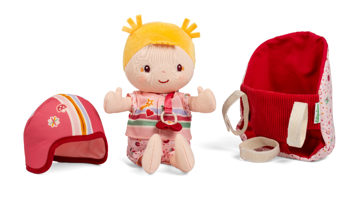 Lilliputiens - látková hračka na kolo - panenka Lena