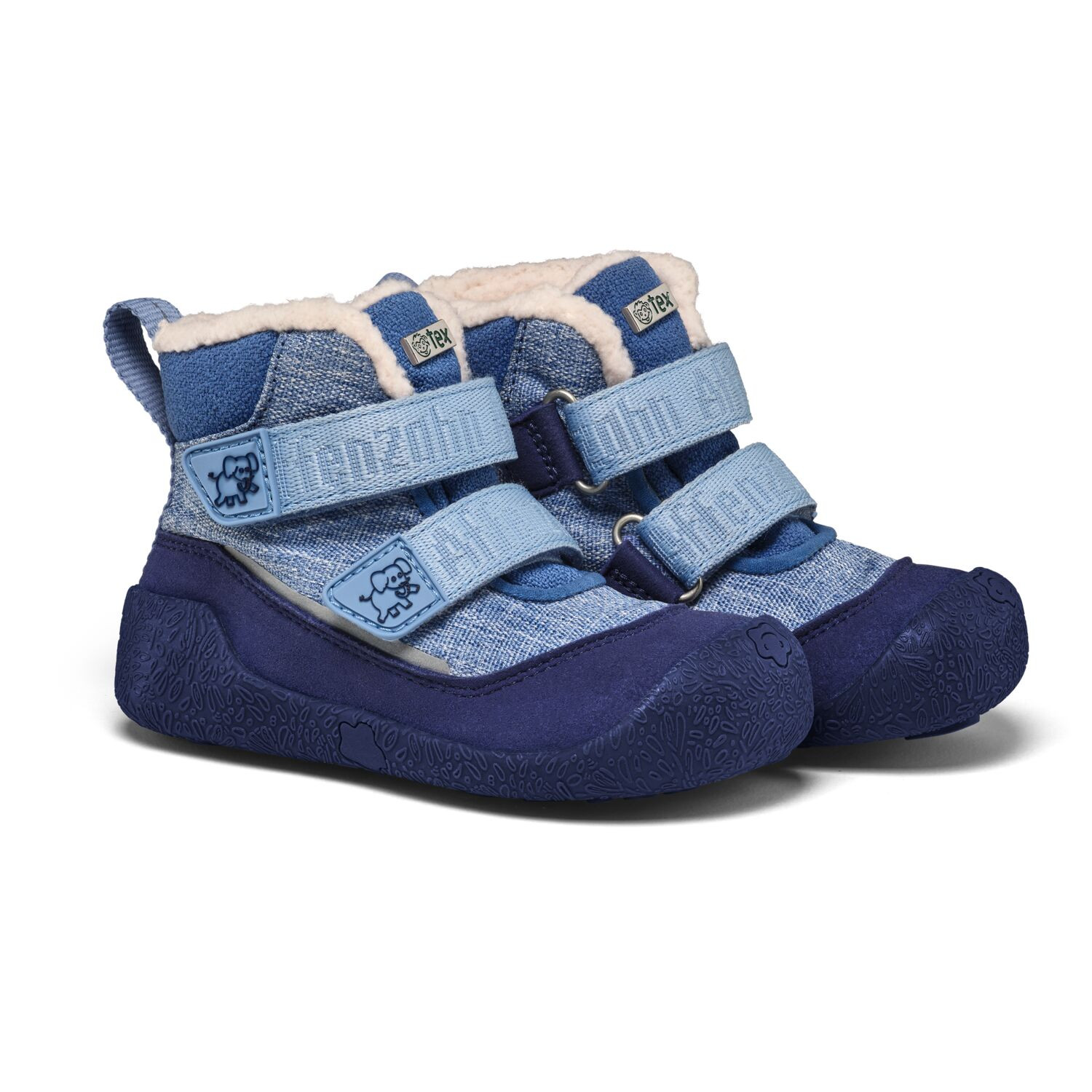 Dětské barefoot boty Affenzahn Prewalker Midboot Vegan Snuggy Elephant - vel. 23