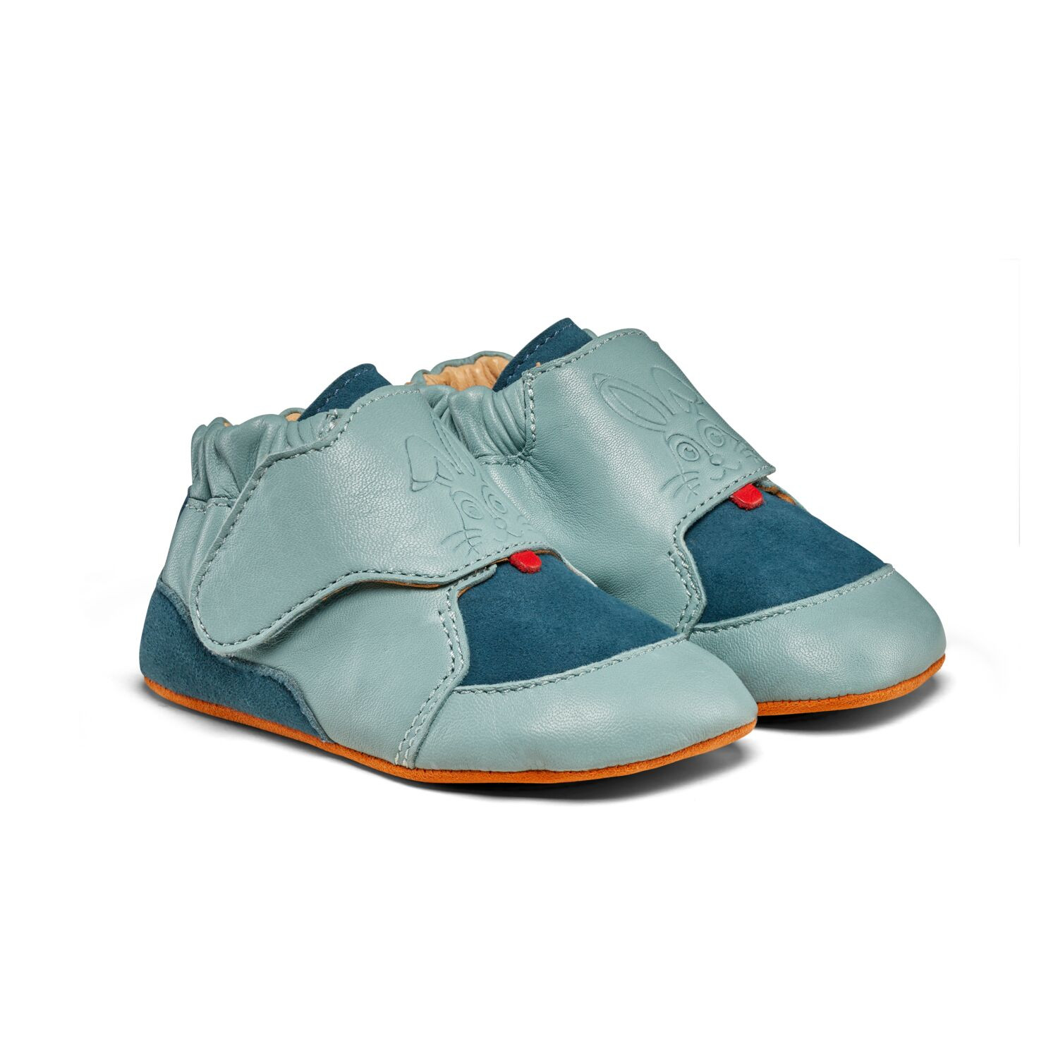 Dětské barefoot capáčky Affenzahn Crawling Shoe Leather Crawly Bunny - vel. 22/23