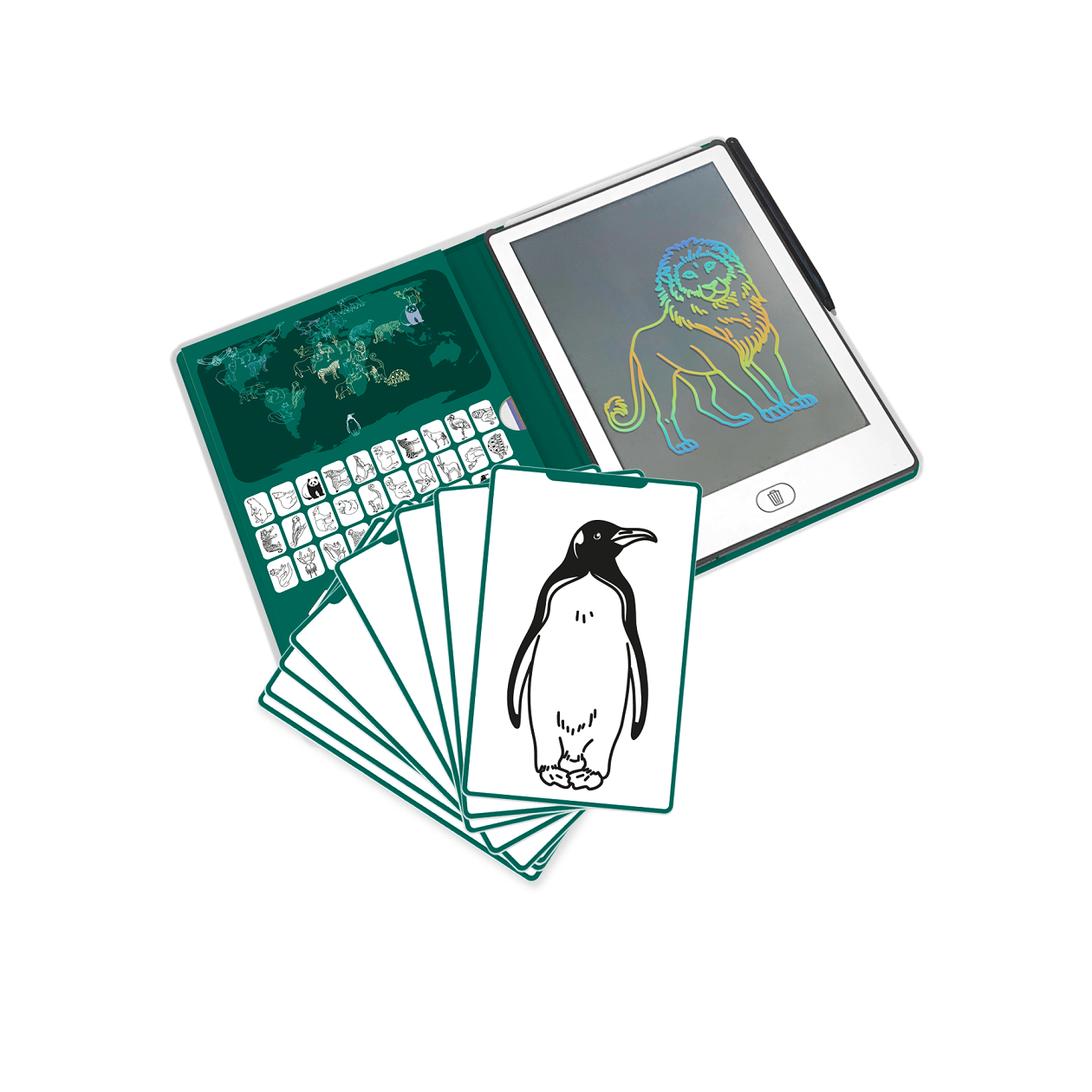 Kidywolf - Kreslící tablet Kidydraw mini - Animals around the world