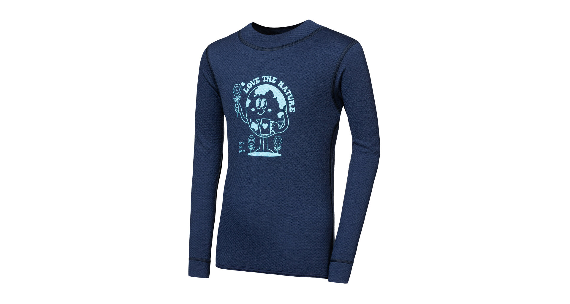 SENSOR MERINO DF PLANET dětské triko dl.rukáv deep blue -110