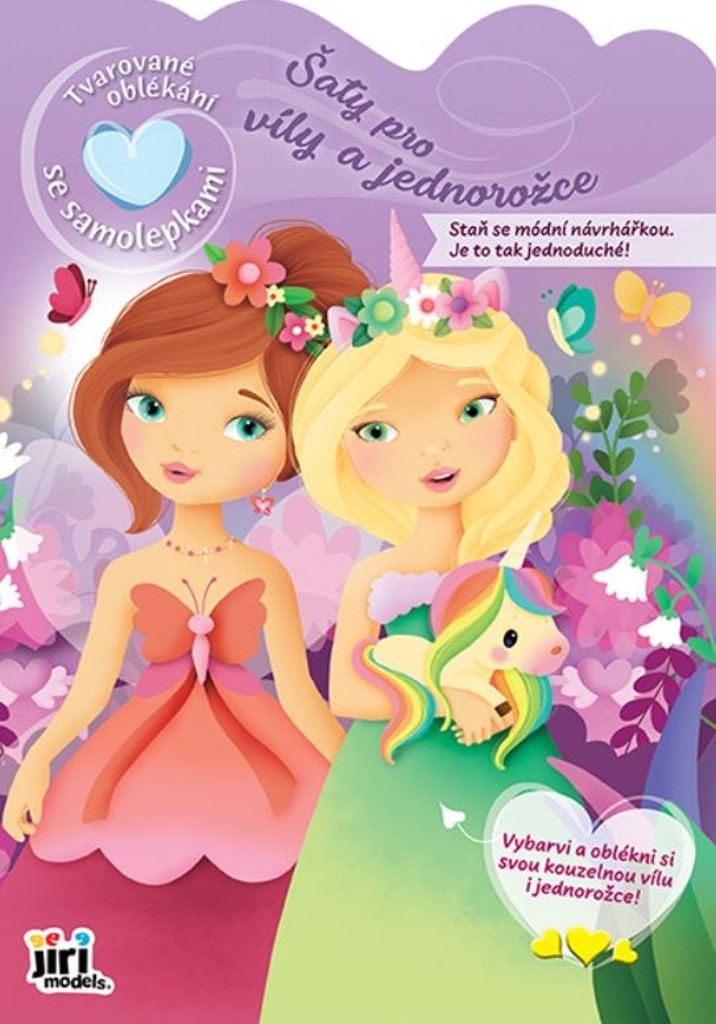 Tvarované oblékání se samolepkami - Šaty pro víly a jednorožce